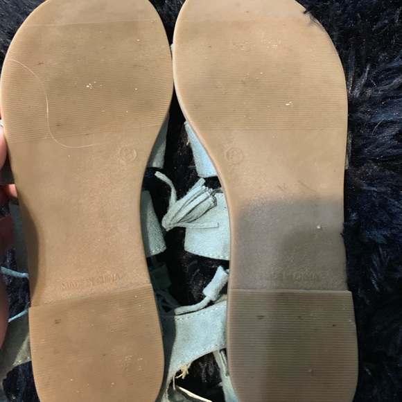 Suede blue sandals - Picture 3 of 4